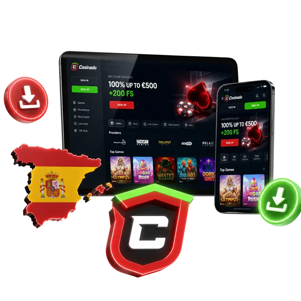 Application Casinado pour Android : pari mobile, téléchargement APK gratuit et sécurisé, compatible smartphones récents.