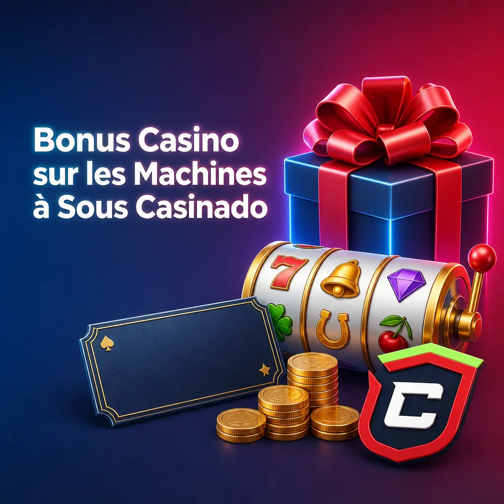 Bonus de bienvenue Casinado sur machines à sous : 100% jusqu'à 500 EUR plus 200 tours gratuits selon conditions