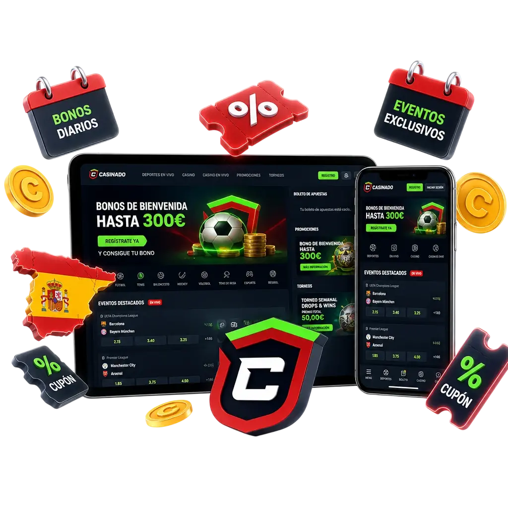 Autres bonus tennis Casinado : cashback, boost combiné et reload du vendredi pour parieurs ATP/WTA réguliers.