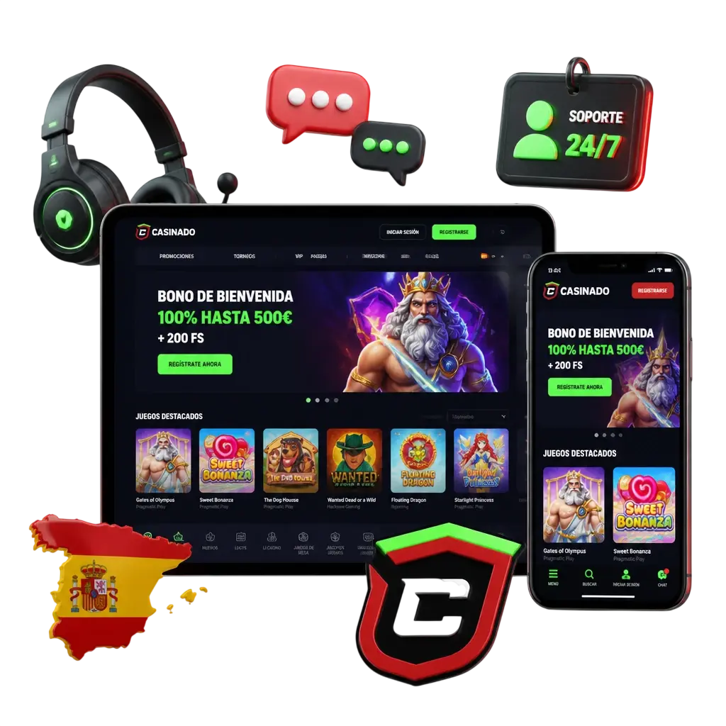 Contacts du service client Casinado disponible 24h/24 et 7j/7 : chat en direct, e-mail et bot Telegram