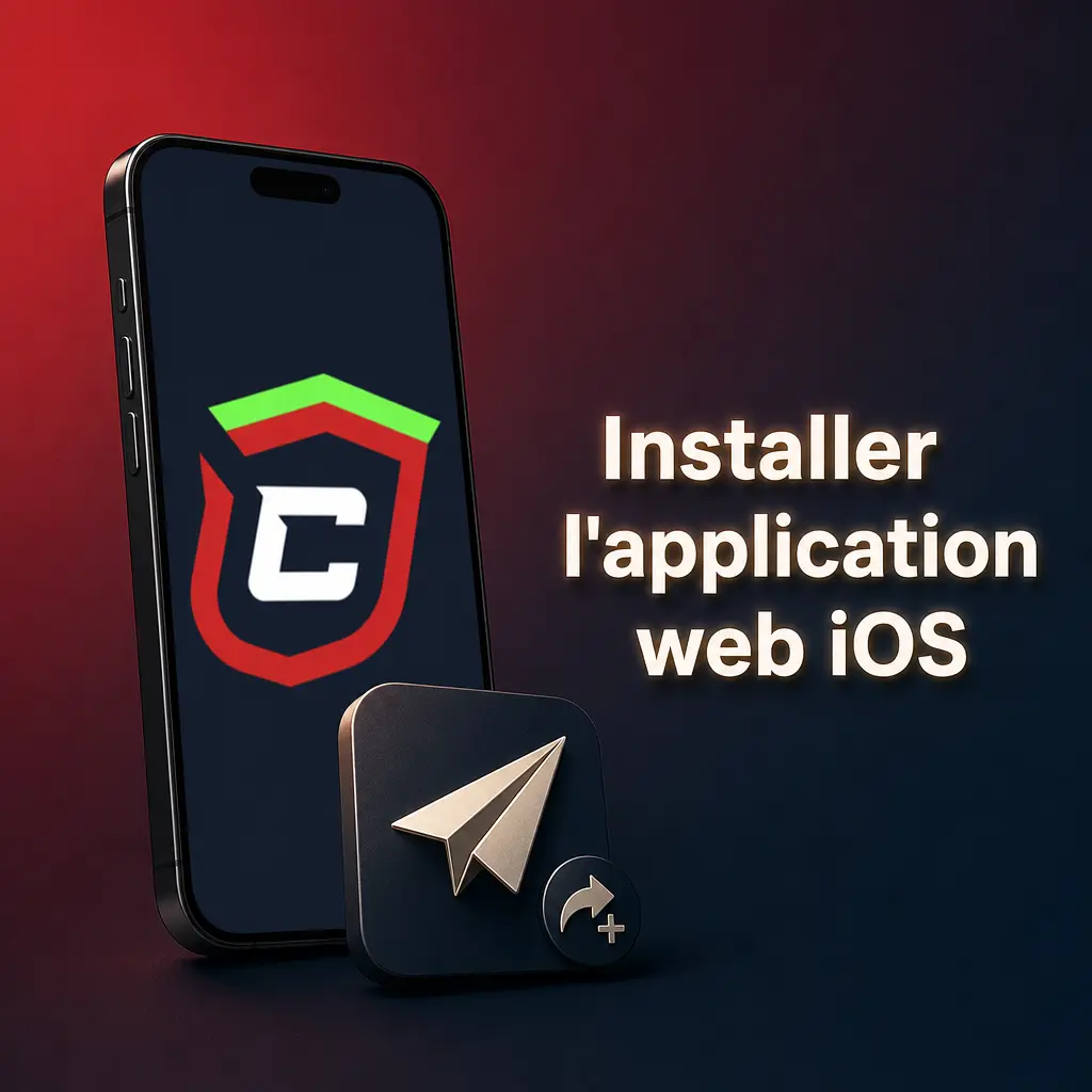 Installer Casinado comme application web sur iOS via Ajouter à l'écran d'accueil depuis Safari