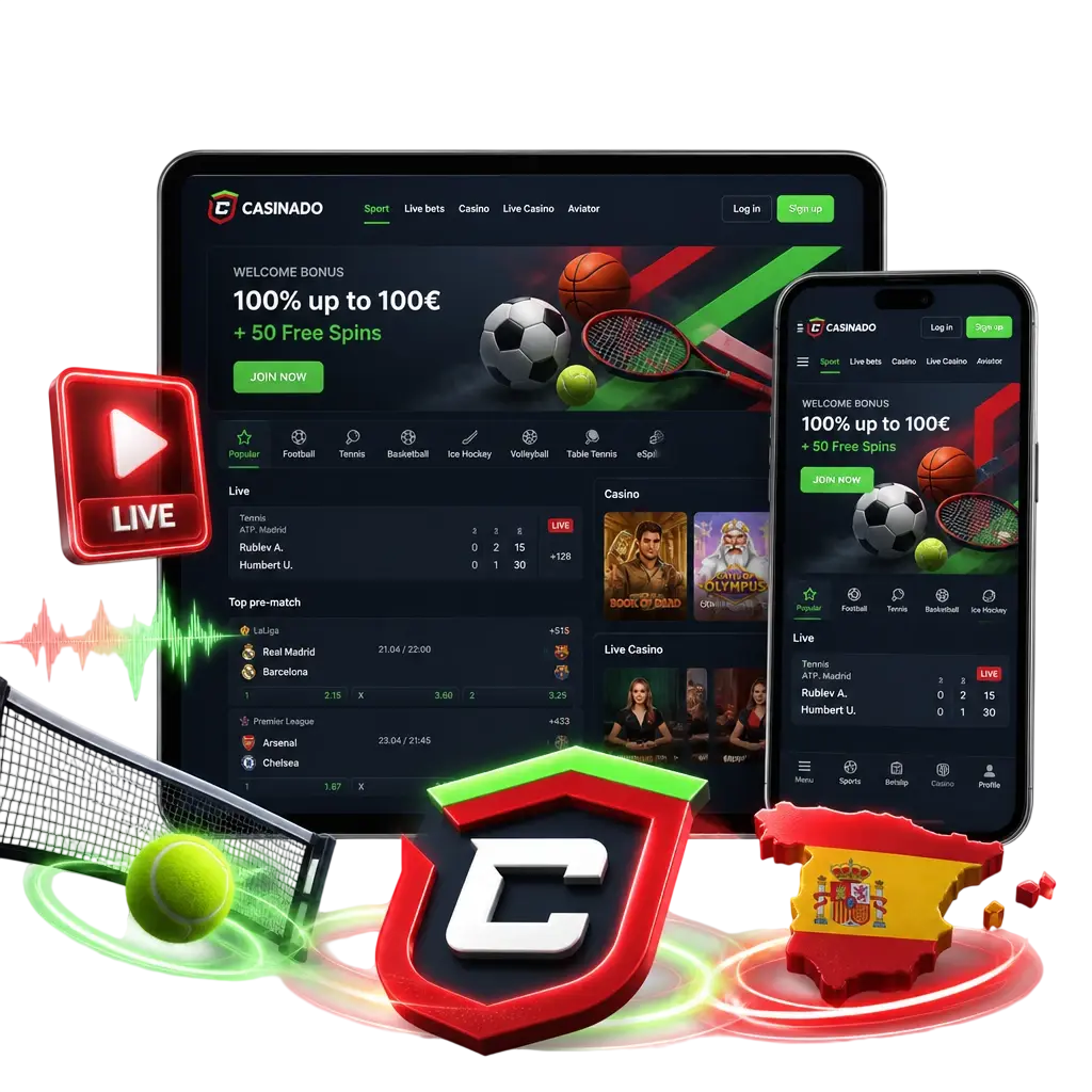 Paris tennis en direct sur Casinado : cotes en temps réel, marchés live et suivi interactif des matchs de tennis.