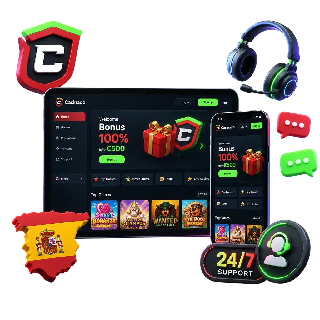 Contacter le support client Casinado via l'application : chat en direct, e-mail, Telegram et FAQ intégrée.