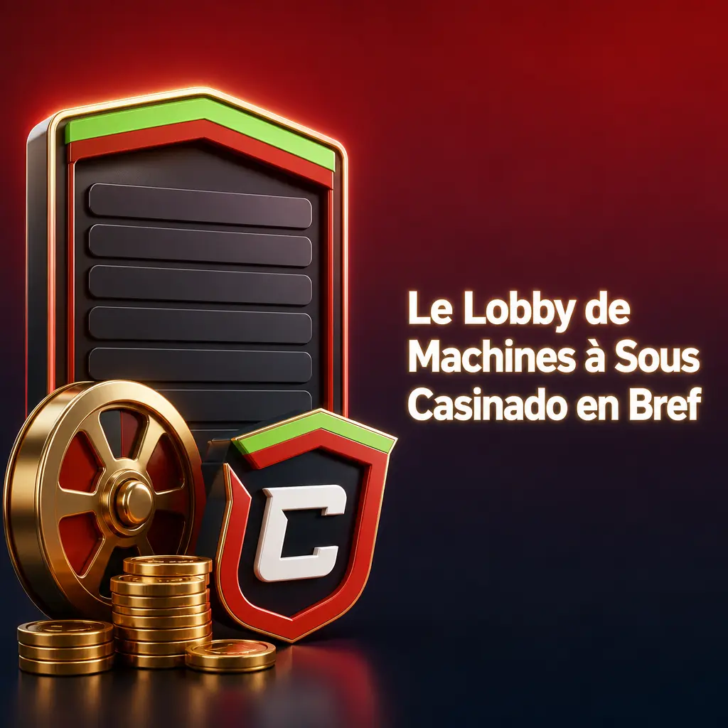 Aperçu du lobby de machines à sous Casinado avec fournisseurs, thèmes, mécaniques et outils de filtrage disponibles