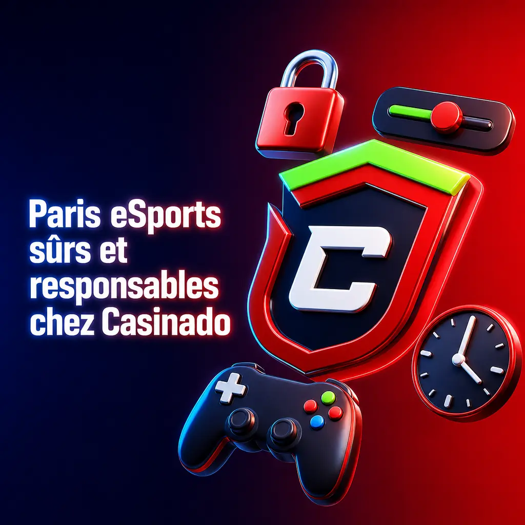 Paris eSports sécurisés sur Casinado : compte chiffré, vérification d'identité et outils de jeu responsable